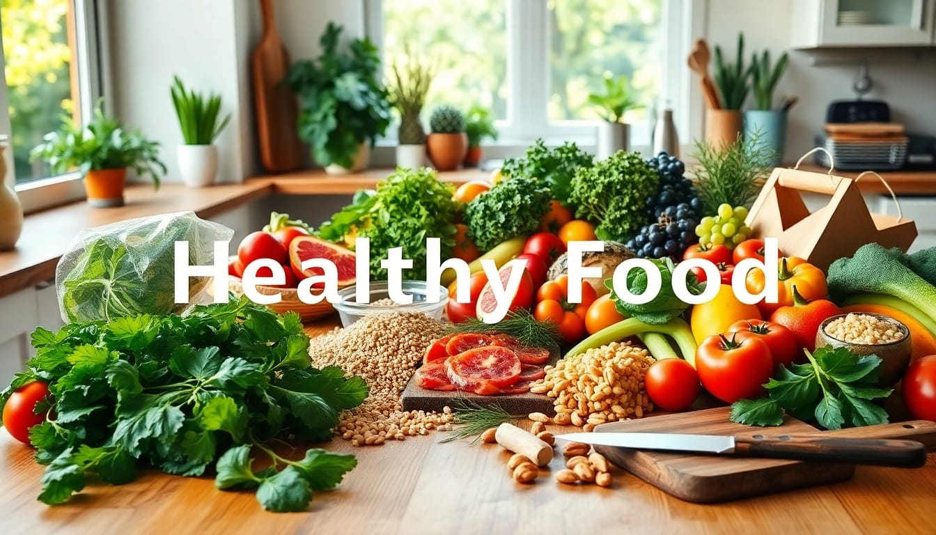 Enjoy preparing healthy food with fresh ingredients and colorful vegetables.