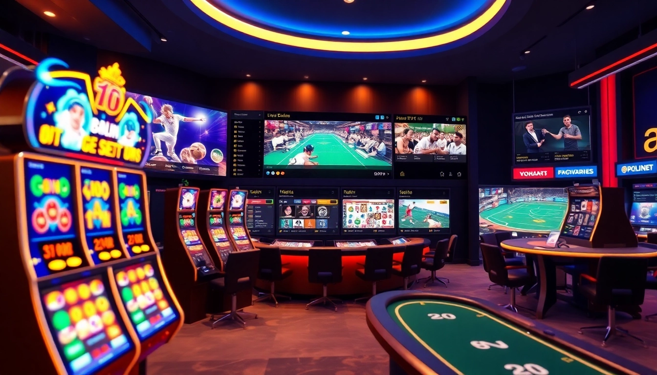 Engaging online betting interface of vin777.gb.net with casino games and sports betting.