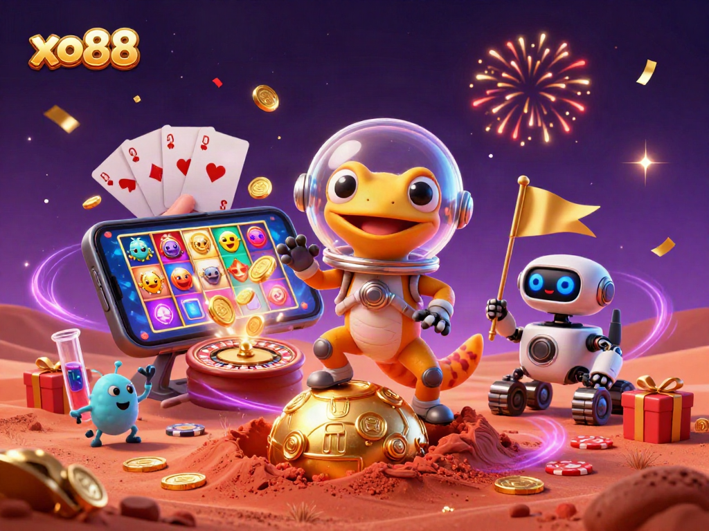 Experience the excitement of xo88 in a vibrant Martian casino adventure with colorful games.