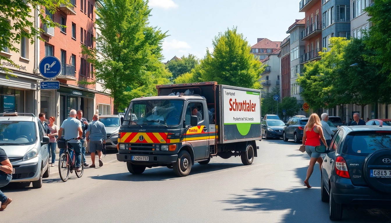 Efficient Schrotthändler Wuppertal collecting scrap metal to promote eco-friendly recycling.