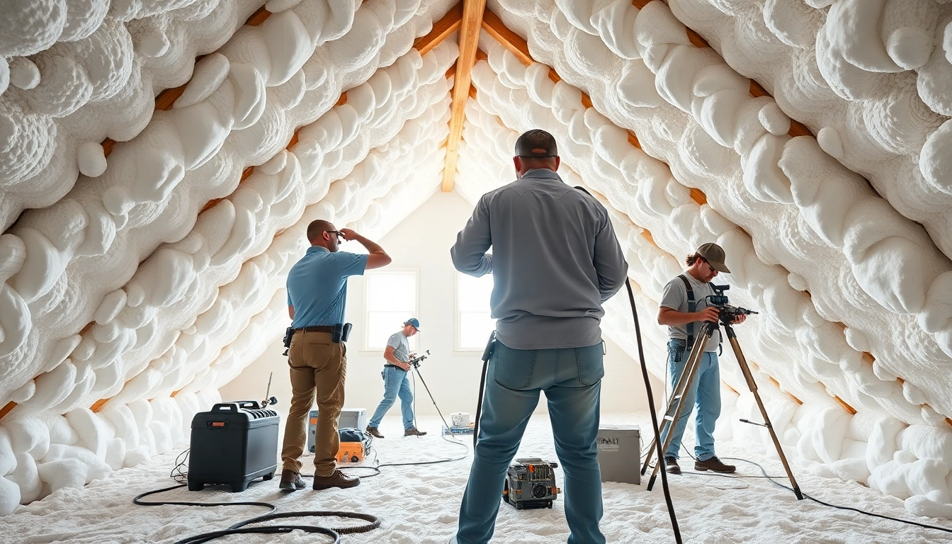 Efficient spray foam removal Surrey process in a residential attic with professionals at work.