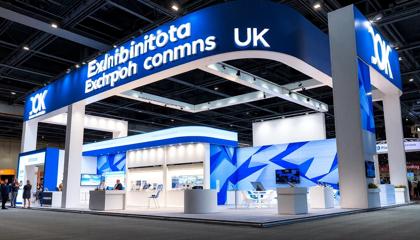 Discover an innovative exhibition stand design by exhibition companies UK showcasing professional engagement.