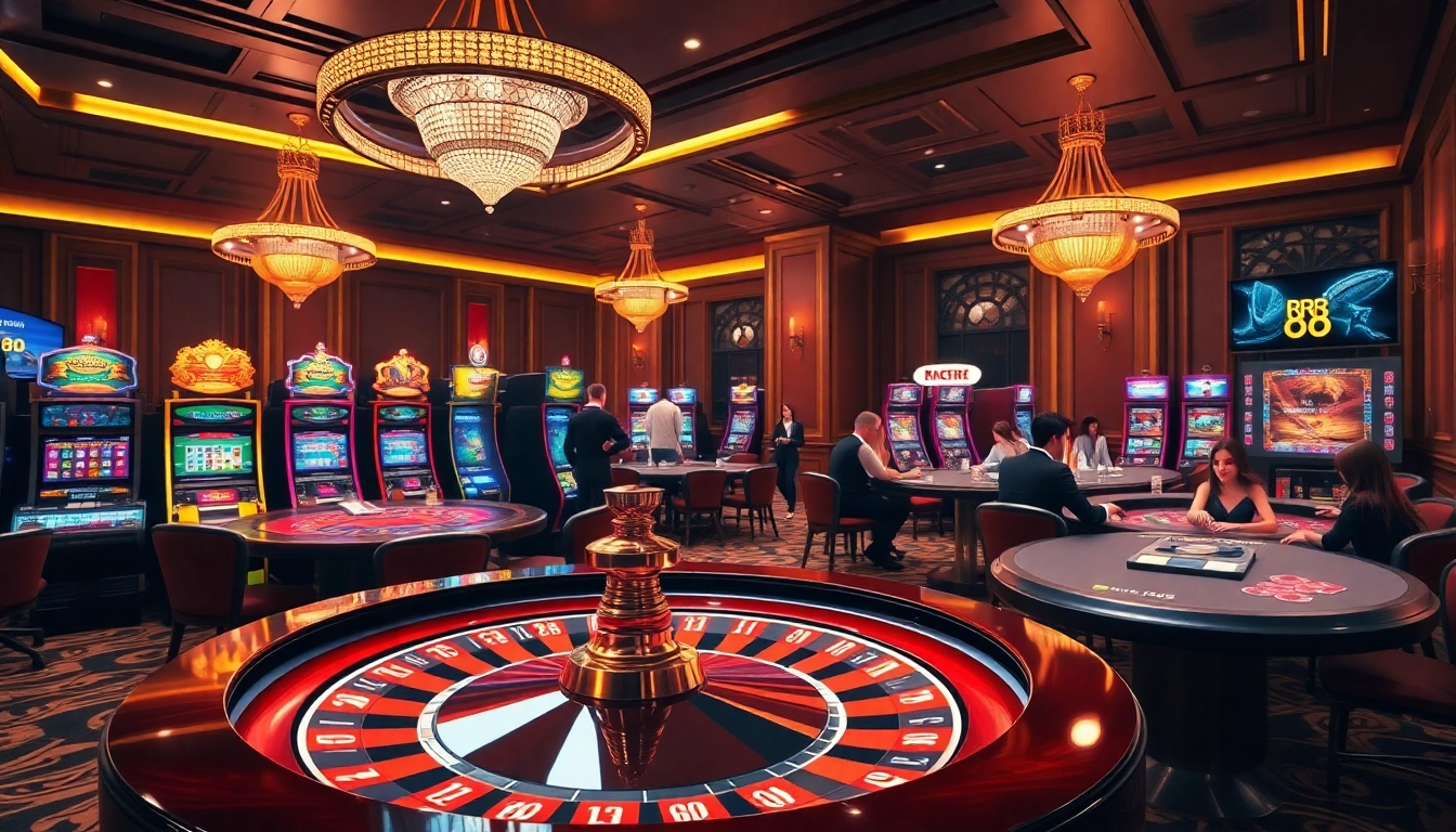 Experience the excitement of RR 88 with lively casino games and vibrant atmosphere.