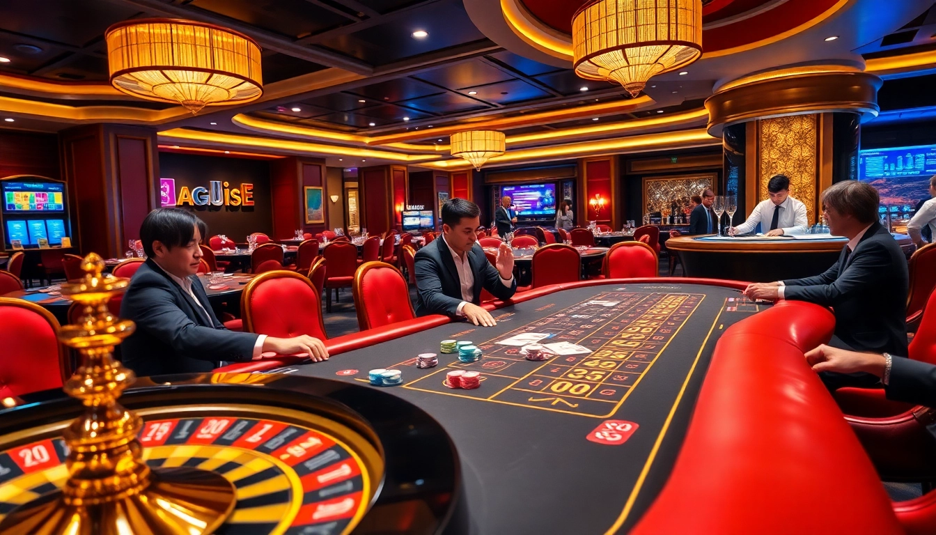 Players enjoying exciting games at GG 88 casino tables with vibrant cards and chips.