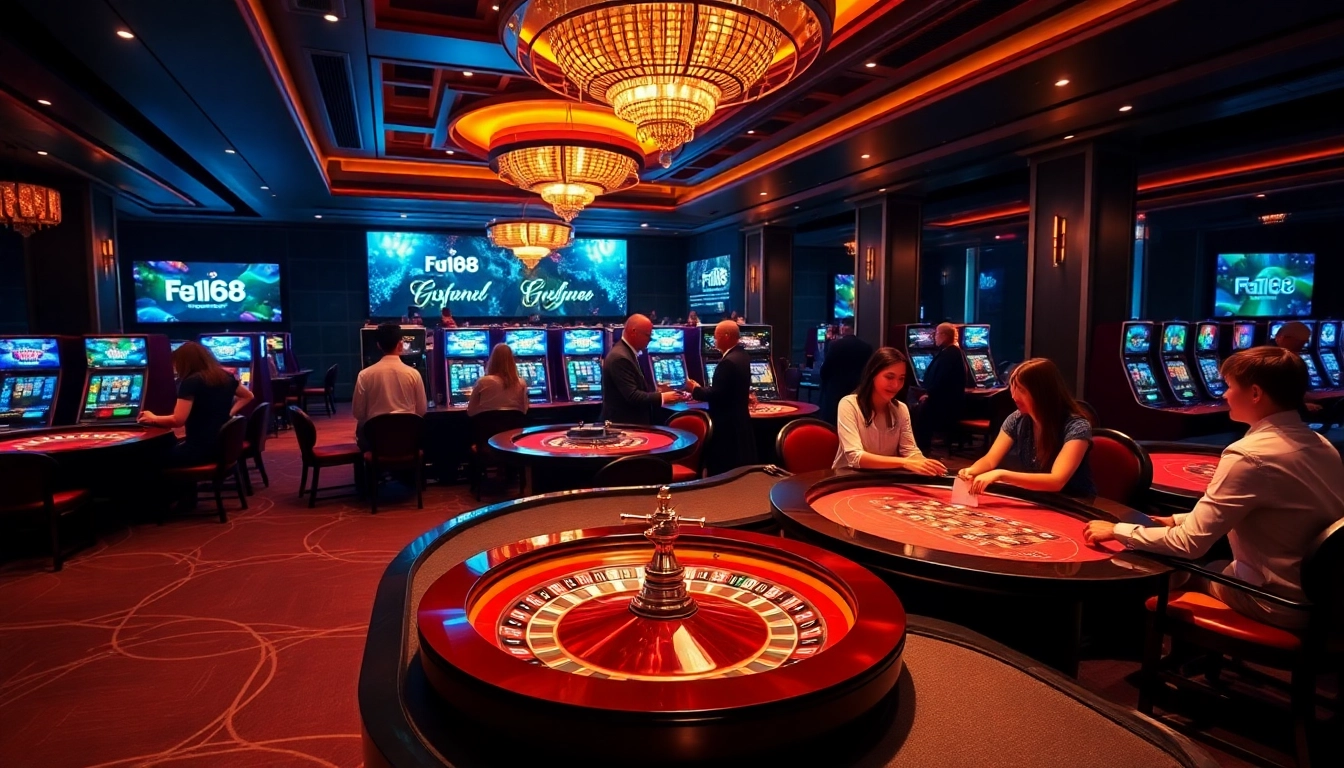 Experience the excitement at F168 Casino with thrilling card games and elegant roulette.