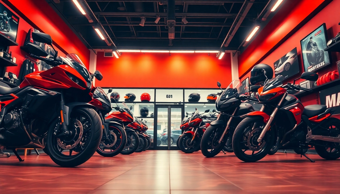 Motopaco, boutique de motos innovante avec des designs épurés et des accessoires modernes.