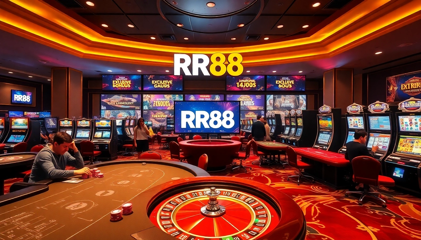 Experience the excitement of RR88 as players engage in thrilling casino games.