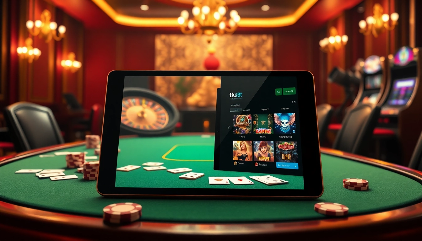 Experience thrilling online gambling at https://tk88t.org/ with vibrant poker games and luxurious casino visuals.