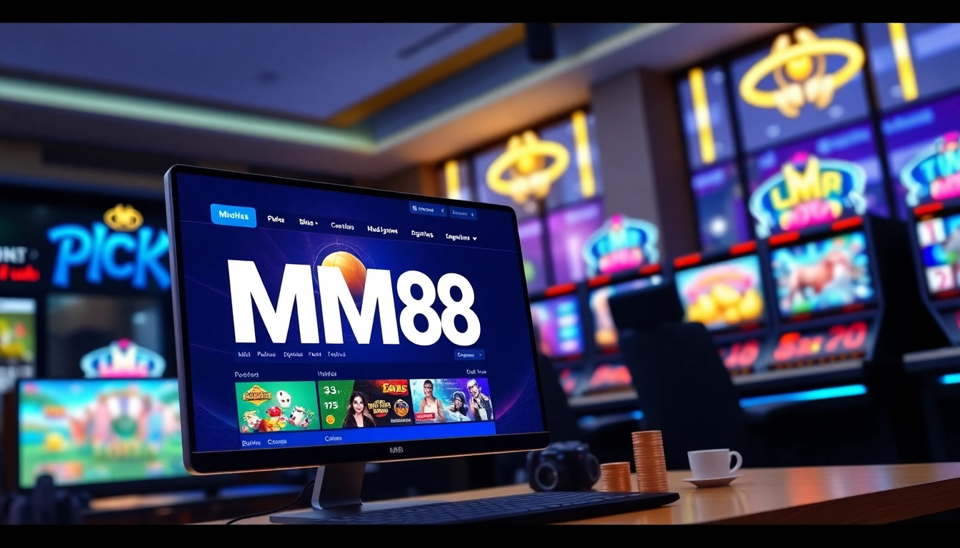 Exciting gaming experience on https://mm88.agency/ showcasing vibrant online casino graphics and user-friendly interface.