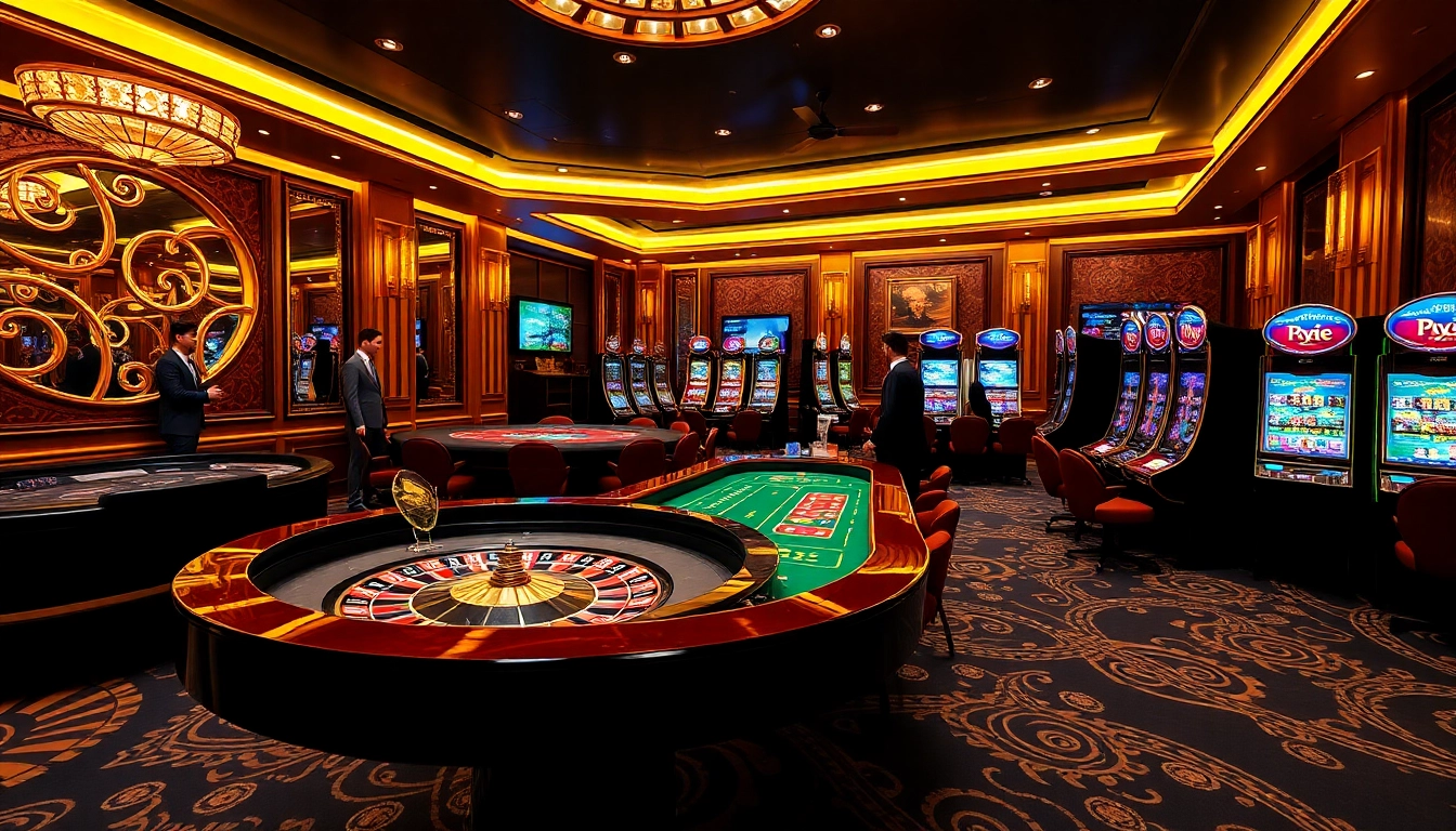 Experience immersive gaming excitement at https://9win1.online/ with luxurious casino elements on display.