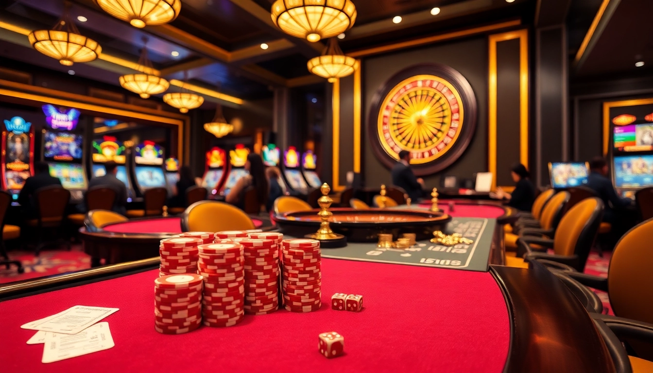 Experience excitement and luxury at MM88's vibrant online casino tables filled with games and eager players.