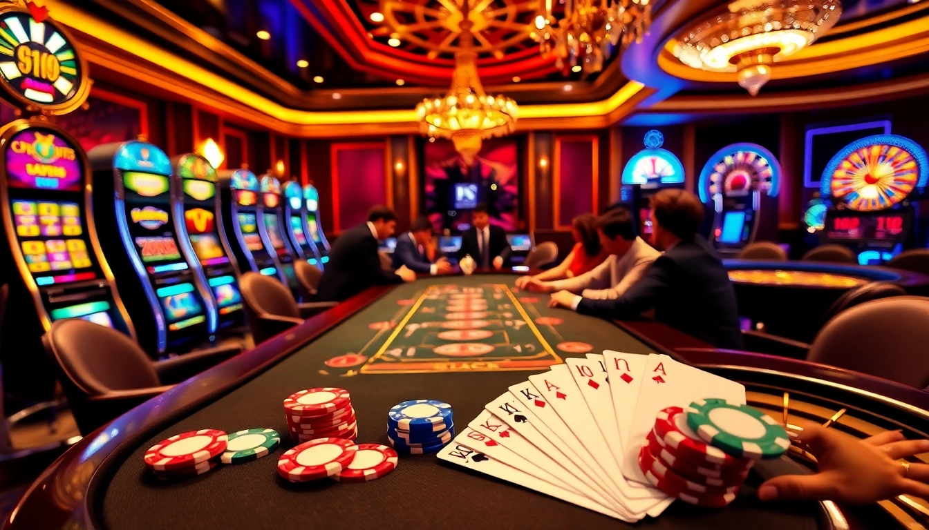 Experience excitement and strategy at i9bet with luxurious casino visuals and high-stakes poker.