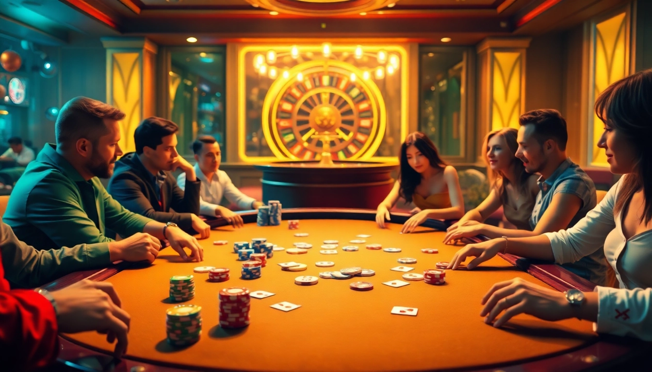 Experience the thrilling ambiance of king88's poker table, rich with action and excitement.