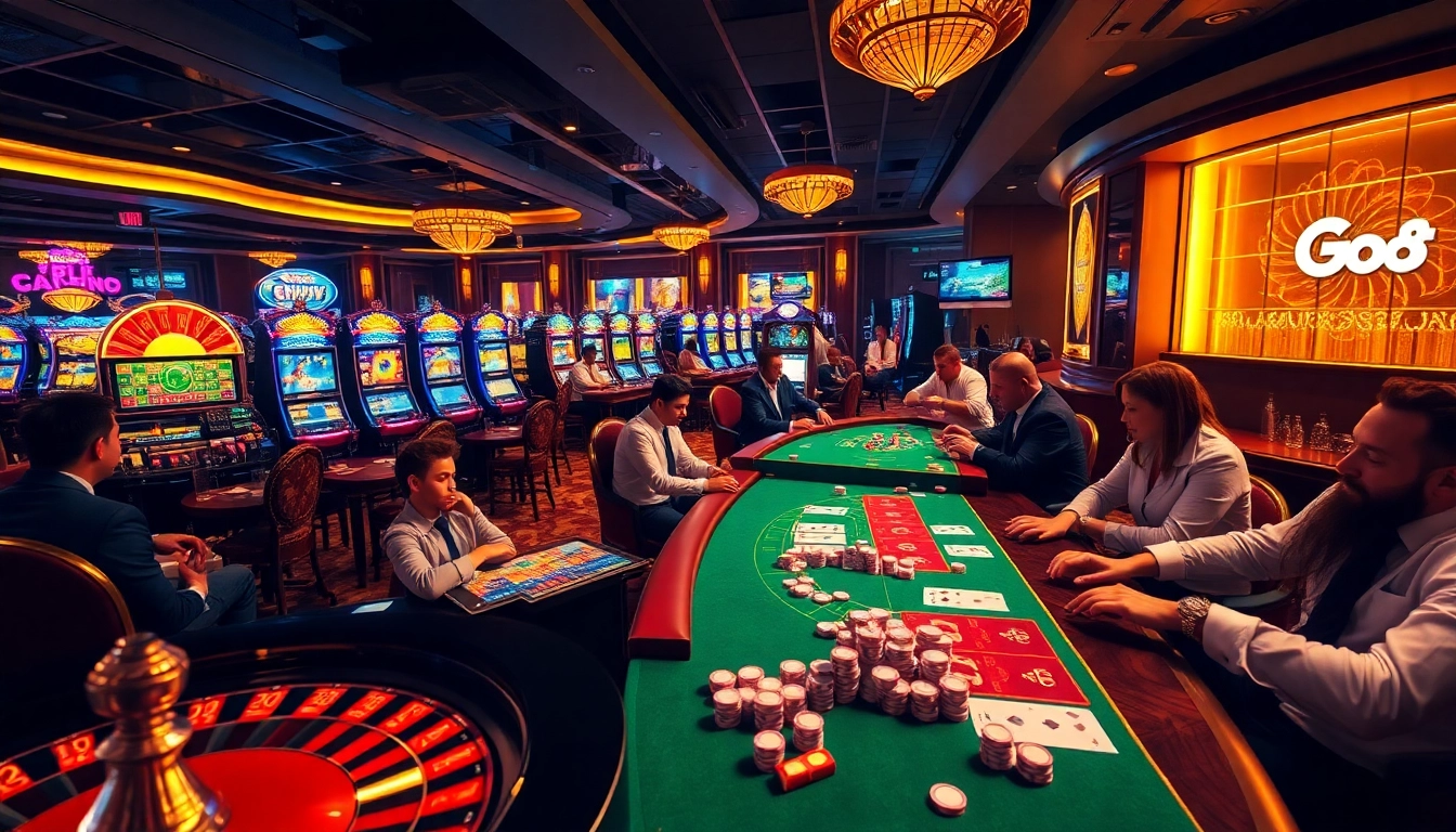 Experience high-stakes gaming at GO88 with vibrant tables and exciting players in action.