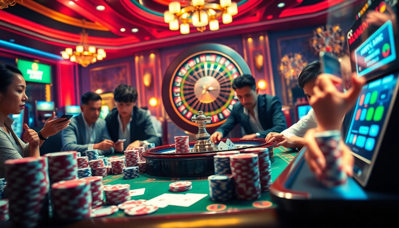 Experience the thrill at bancadoithuong.observer with vibrant casino tables and lively players.