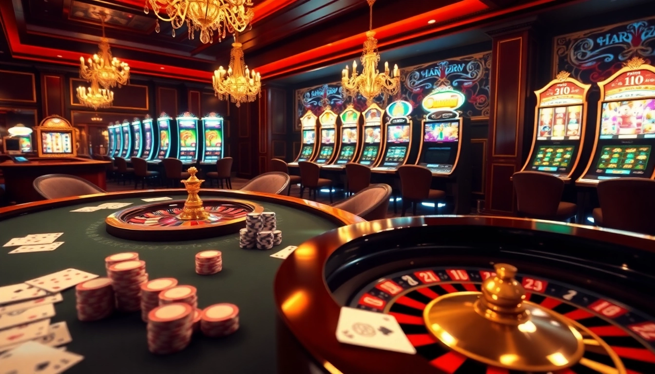 Gamble on 55win's vibrant casino tables featuring rich colors and luxury gaming elements.