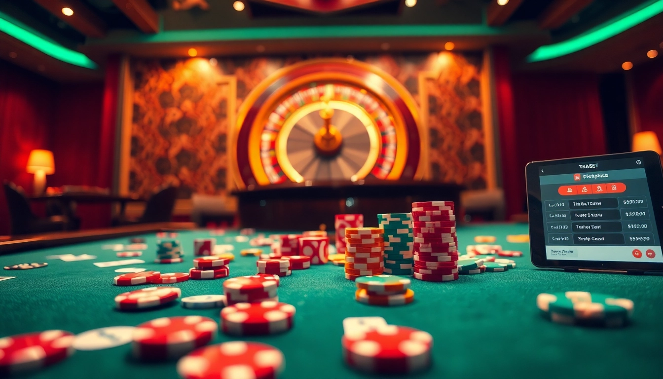 Experience thrilling gameplay at THABET's vibrant casino tables with action-packed poker and dice.