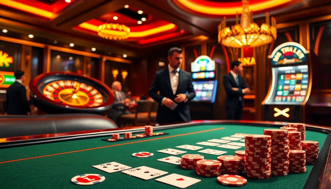 Experience the thrill of high-stakes gaming at 58win's luxurious casino tables.